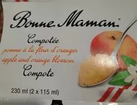 Mängden socker i Compotée pomme à la fleur d'oranger