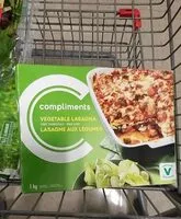 Mängden socker i Lasagne aux legumes