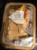 Mängden socker i 2 roast chicken fillets