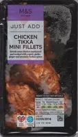 Mängden socker i Chicken Tikka Mini Fillets