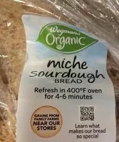 Mängden socker i Organic  miche sourdough bread