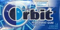 Mängden socker i Orbit Peppermint Gum