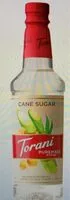 Mängden socker i Torani Pure cane sugar syrup
