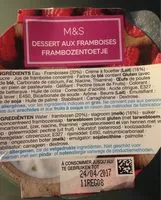 Mängden socker i Dessert aux framboises