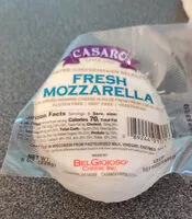 Mängden socker i Fresh mozzarella