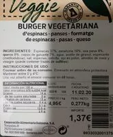Mängden socker i Burger vegetariana
