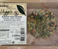 Mängden socker i Burger vegetariana