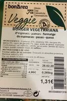Mängden socker i Burger vegetariana