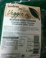 Mängden socker i Burger vegetariana