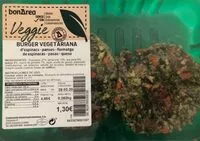 Mängden socker i Burger vegetariana