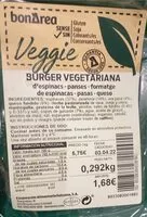 Mängden socker i Burger vegetariana