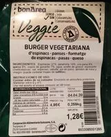 Mängden socker i Burger vegetariana