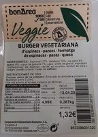 Mängden socker i Burger vegetariana