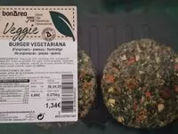 Mängden socker i Burger vegetariana