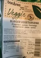 Mängden socker i Burger vegetariana