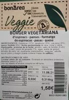 Mängden socker i Burger vegetariana