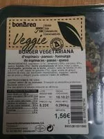 Mängden socker i Burger vegetariana espinacas queso pasas