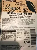 Mängden socker i Burger vegetariana