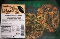 Mängden socker i Burger vegetariana