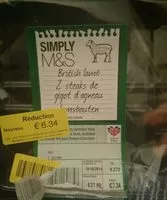 Mängden socker i 2 Steaks de Gigot d'Agneau Britannique