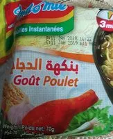 Mängden socker i Nouilles instantanées goût poulet