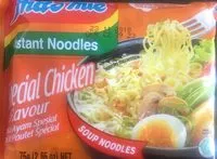 Mängden socker i Instant noodle soup special chicken flavor halal
