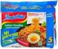 Mängden socker i Indo Mie Instant Noodles Mi Goreng bbq Chicken