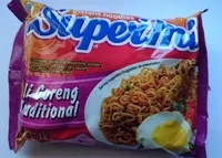 Mängden socker i Supermi Mi goreng Traditional Instant Noodles