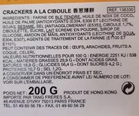 Mängden socker i Garden famous pop pan spring onion and chive crackers