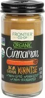 Mängden socker i Frontier organic cinnamon ground