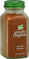 Mängden socker i Nutmeg ground certified organic