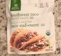 Mängden socker i Southwest taco simmer sauce