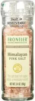 Mängden socker i Frontier salt grinder pink ounces