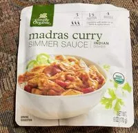 Mängden socker i Madras curry simmer sauce