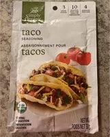 Mängden socker i Assaisonnement pour tacos