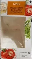 Mängden socker i Poulet Rôti et Salade sur Pain Spécial