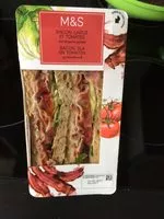 Mängden socker i Sandwich Bacon, Laitue et Tomates