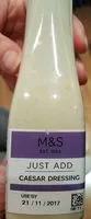 Mängden socker i Just add caesar dressing