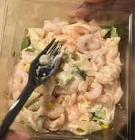 Mängden socker i Salade Pates Crevettes Concombre Carotte Maïs