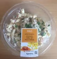 Mängden socker i Salade Poulet, Miel Et Moutarde
