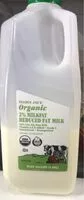 Mängden socker i Organic 2% Milkfat Reduced Fat Milk