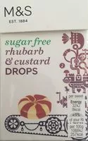 Mängden socker i Rhubard & custard drops