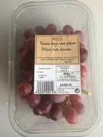 Mängden socker i Raisin Rouge Sans Pépins