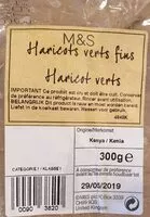 Mängden socker i M&S HARICOTS VERT