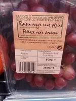 Mängden socker i Raisin rouge sans pépins