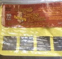 Mängden socker i Uncured turkey bacon