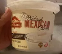 Mängden socker i Crema mexicana