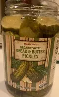 Mängden socker i Organic sweet bread & butter pickles