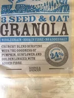 Mängden socker i 3 Seed & Oat Granola