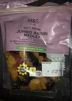 Mängden socker i Soft raisin medley